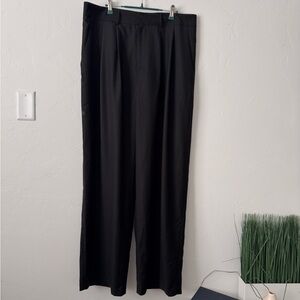 SOLD - The Frankie Shop Black Wide Pleated Trousers